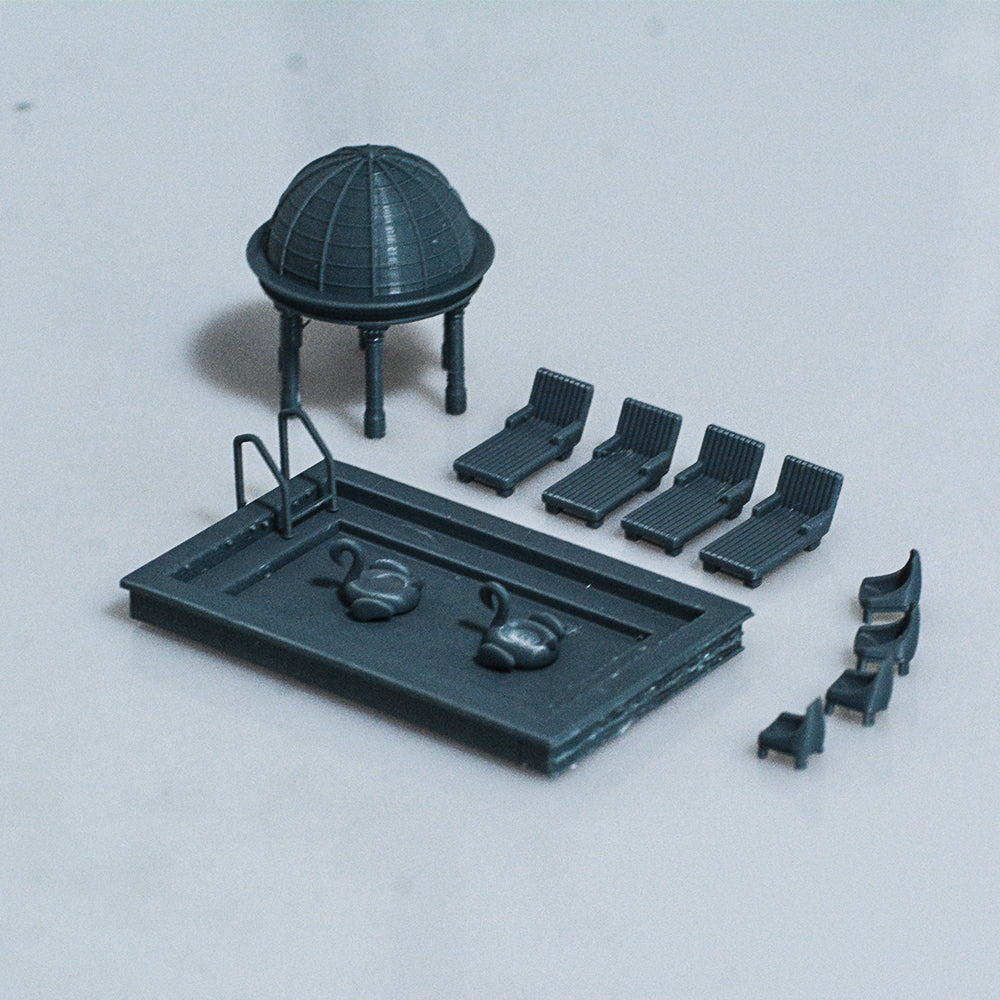 Yao's Studio LYTS023 Outdoor Leisure, Swimming Pool, Swimming Ring, Leisure Chair, 3D Railway Scene Main image