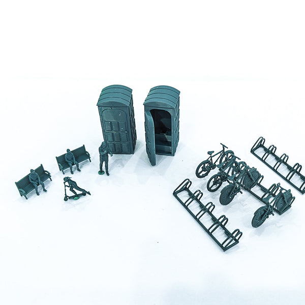 Yao's Studio LYTS025 Park Leisure Figures, Benches, Bikes£¬Model Trains Layout