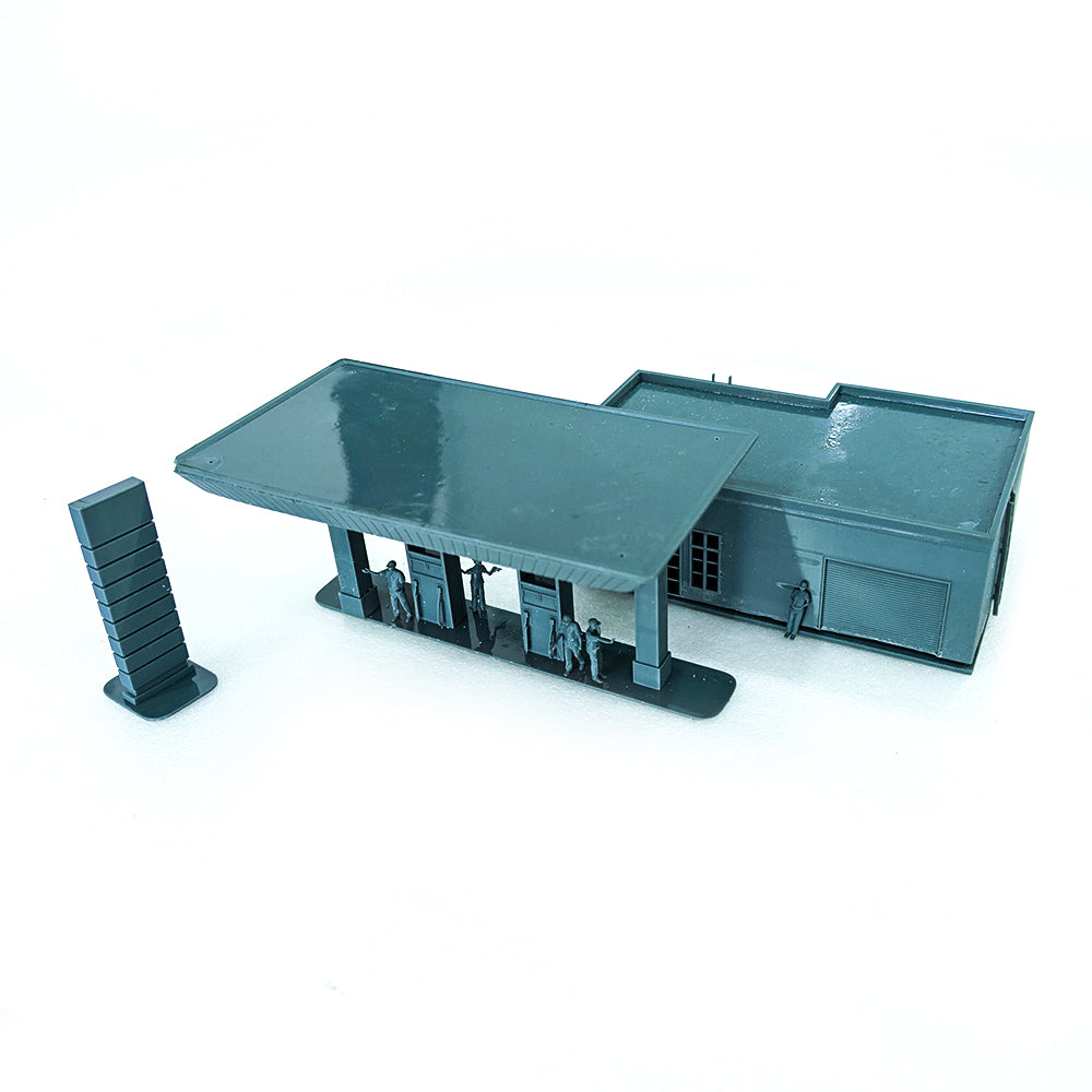 Yao's Studio LYTS027 Miniatures Figures Gas Station Store Scene Props Model — scale model kit