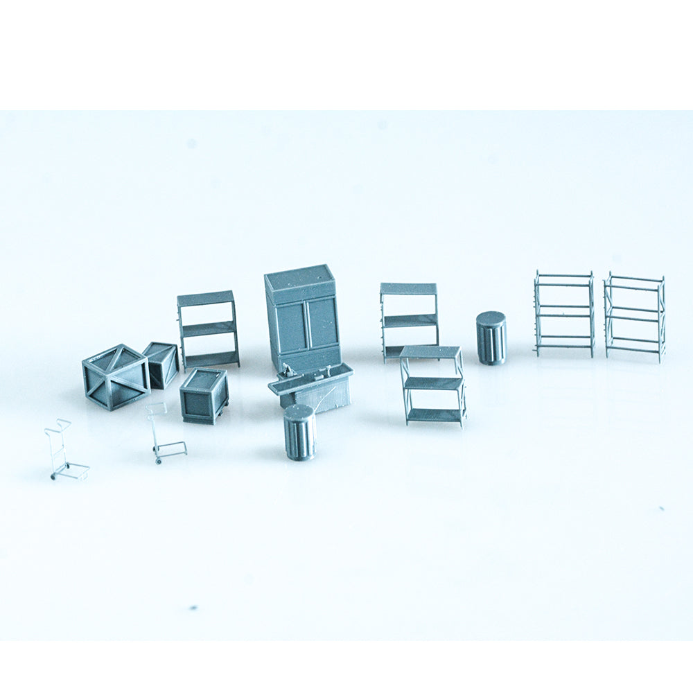 Yao's Studio LYTS039 Railway Scenery Market/Store Interior Accessories Set Main image