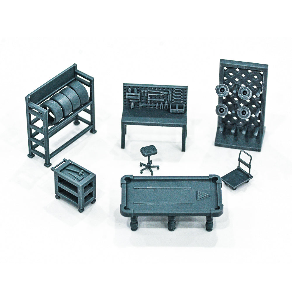 Yao's Studio LYTS046 Car Garage Tool Model Maintenance Workshop Scene Display Props Main image