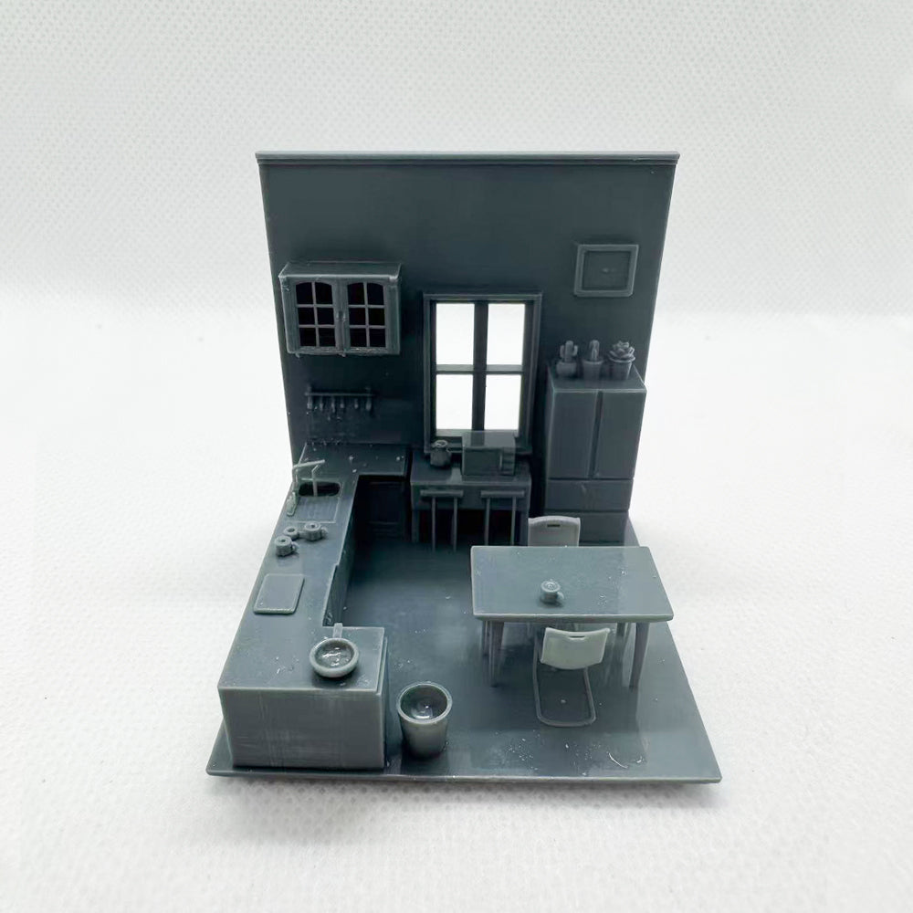 Yao's Studio LYTS012 1/S 1/L Miniature Scenes Simulated Kitchen And Dining Table Models Decorative Ornaments And Dollhouses Main image