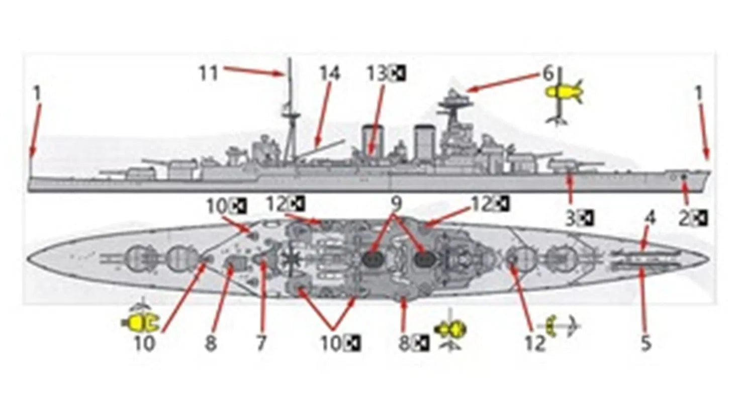 SSMODEL WM32004 — British Battlecruiser HMS Hood — 1/3000 Scale Resin Model (Includes Photo-Etched Parts) Secondary image