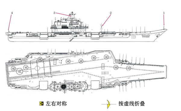 SSMODEL WM38001 — Chinese Aircraft Carrier *Liaoning* — 1/3000 Resin Model (Includes Photo-Etched Parts)