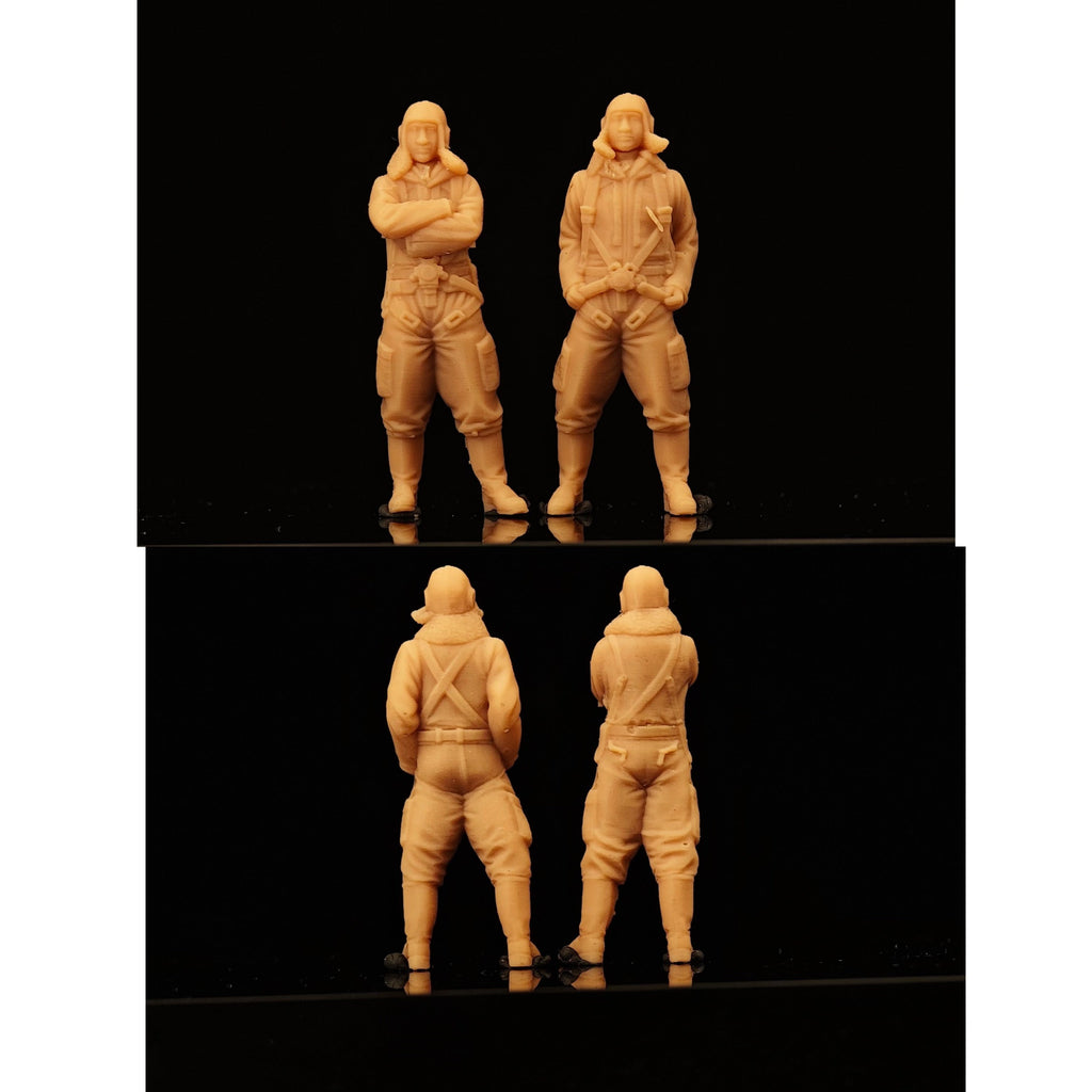 World War II Pacific pilots two-man soldier figures LSSNO251 1/35/48/64/72/87/100/144