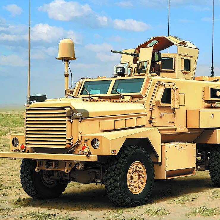 Trumpeter HOBBYBOSS 80156 1/35 Cougar H A1 4X4 anti-mine anti-ambush vehicle assembly — scale model kit