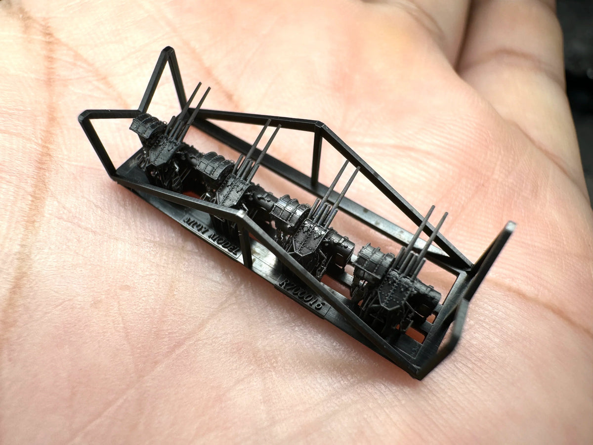SSMODEL SSMODEL R700016  1/700 scale 127mm gun late — detail view 3