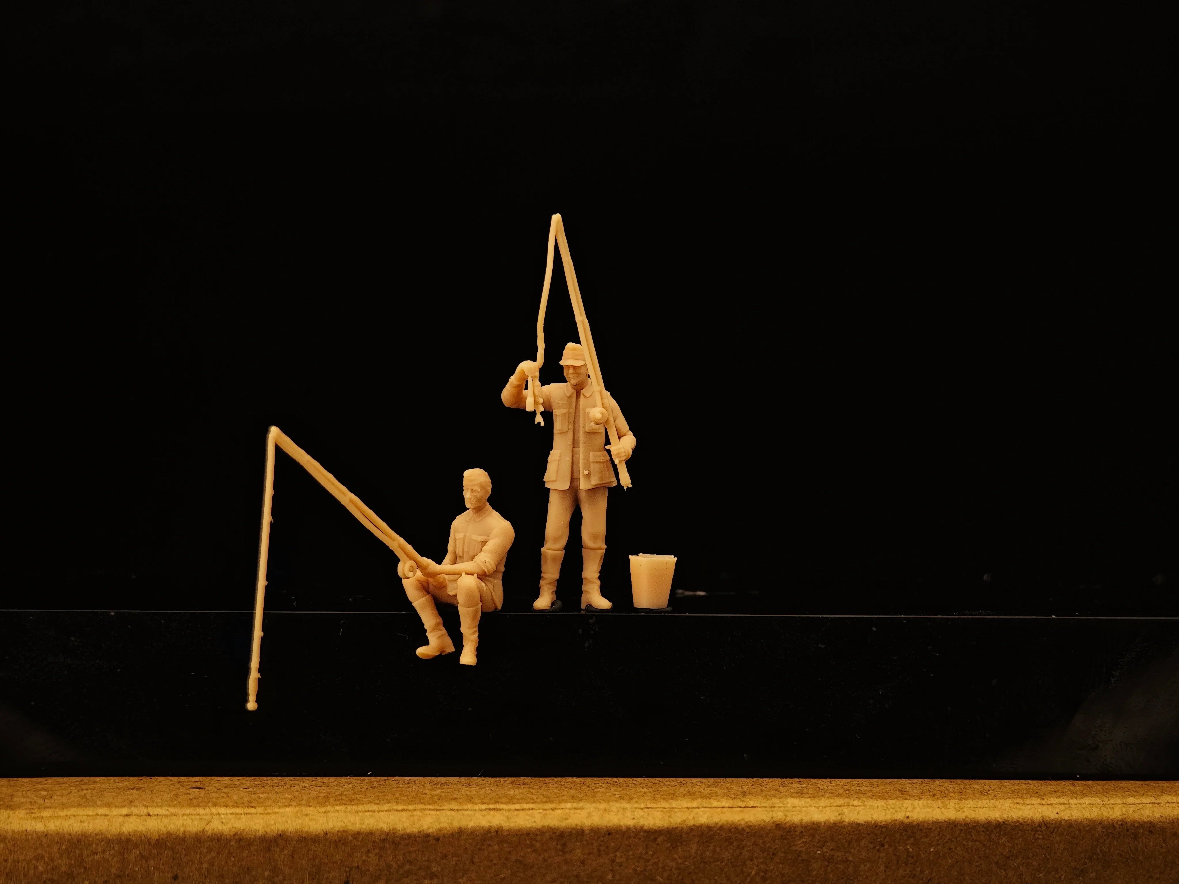 Military Fishing 2-Person Team Little Soldiers  LSSNO241 1/35/48/64/72/87/100/144 Secondary image