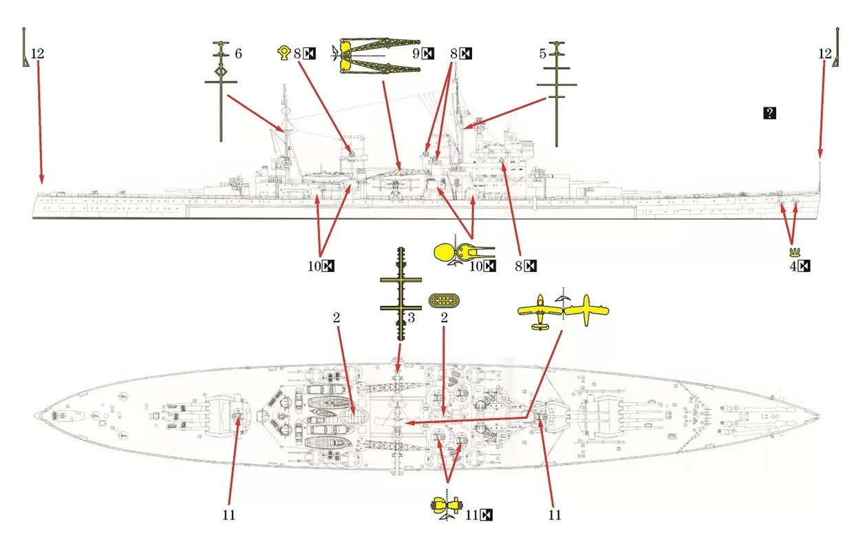 SSMODEL WM32003 — British Battleship HMS Duke of York — 1/3000 Scale Resin Model (Includes Photo-Etched Parts) Secondary image