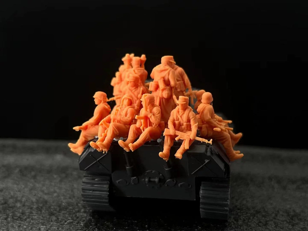 WWII Army Group D tank platoon of 12 members – customizable with various proportions LSSNo37 1/35/48/64/72/87/100/144 Main image