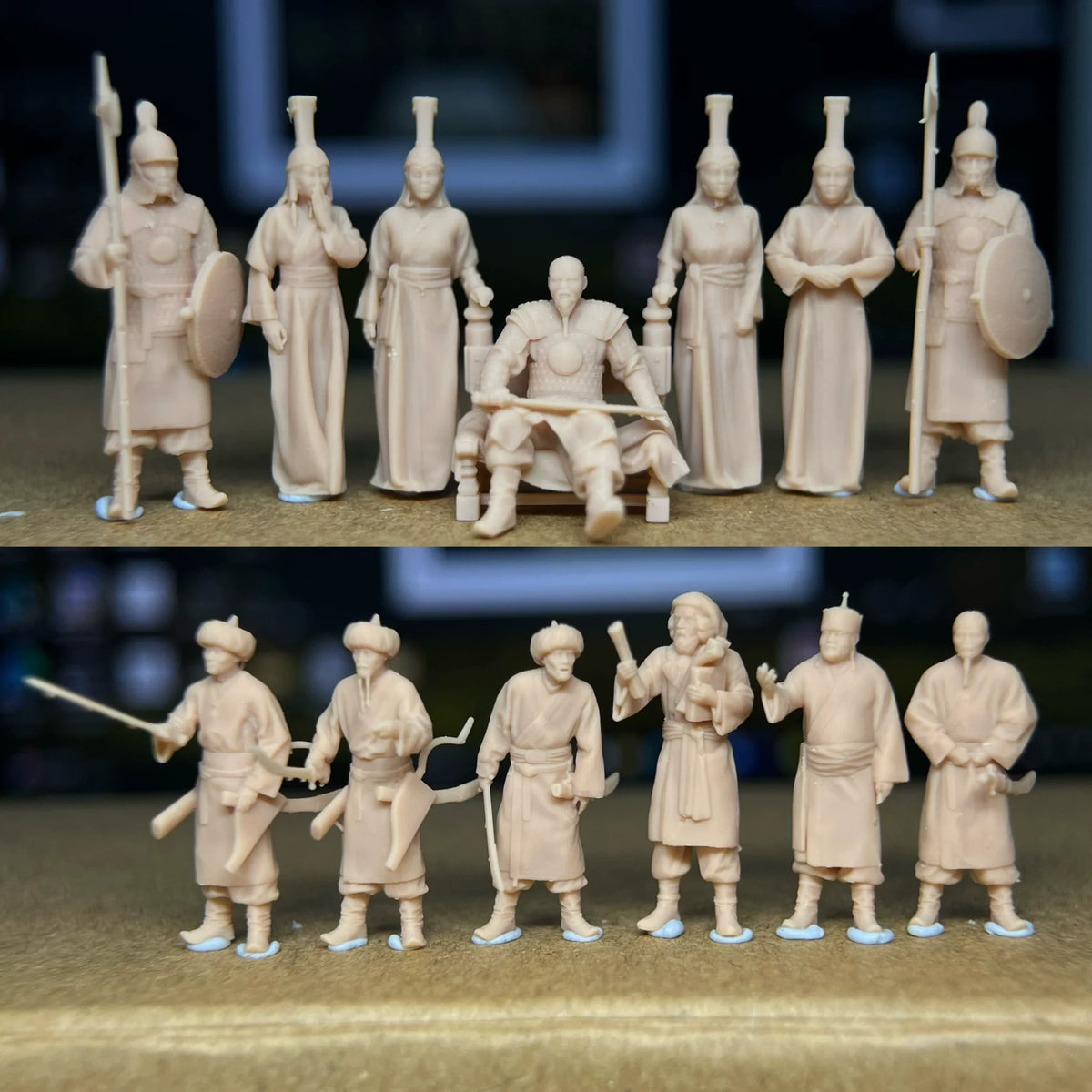A group of 13 ancient Mongolian soldiers LSSNO77 1/35/48/64/72/87/100/144 Main image