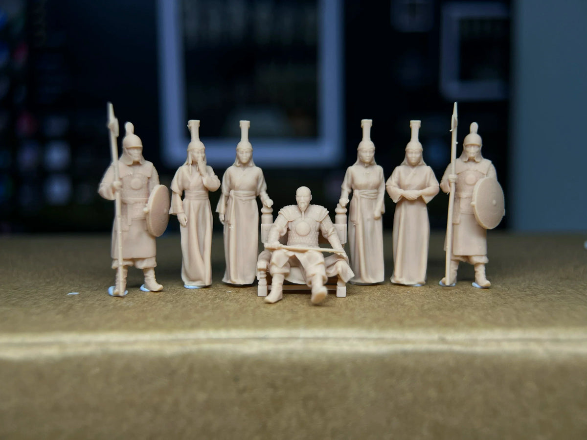 A group of 13 ancient Mongolian soldiers LSSNO77 1/35/48/64/72/87/100/144 — detail view 3