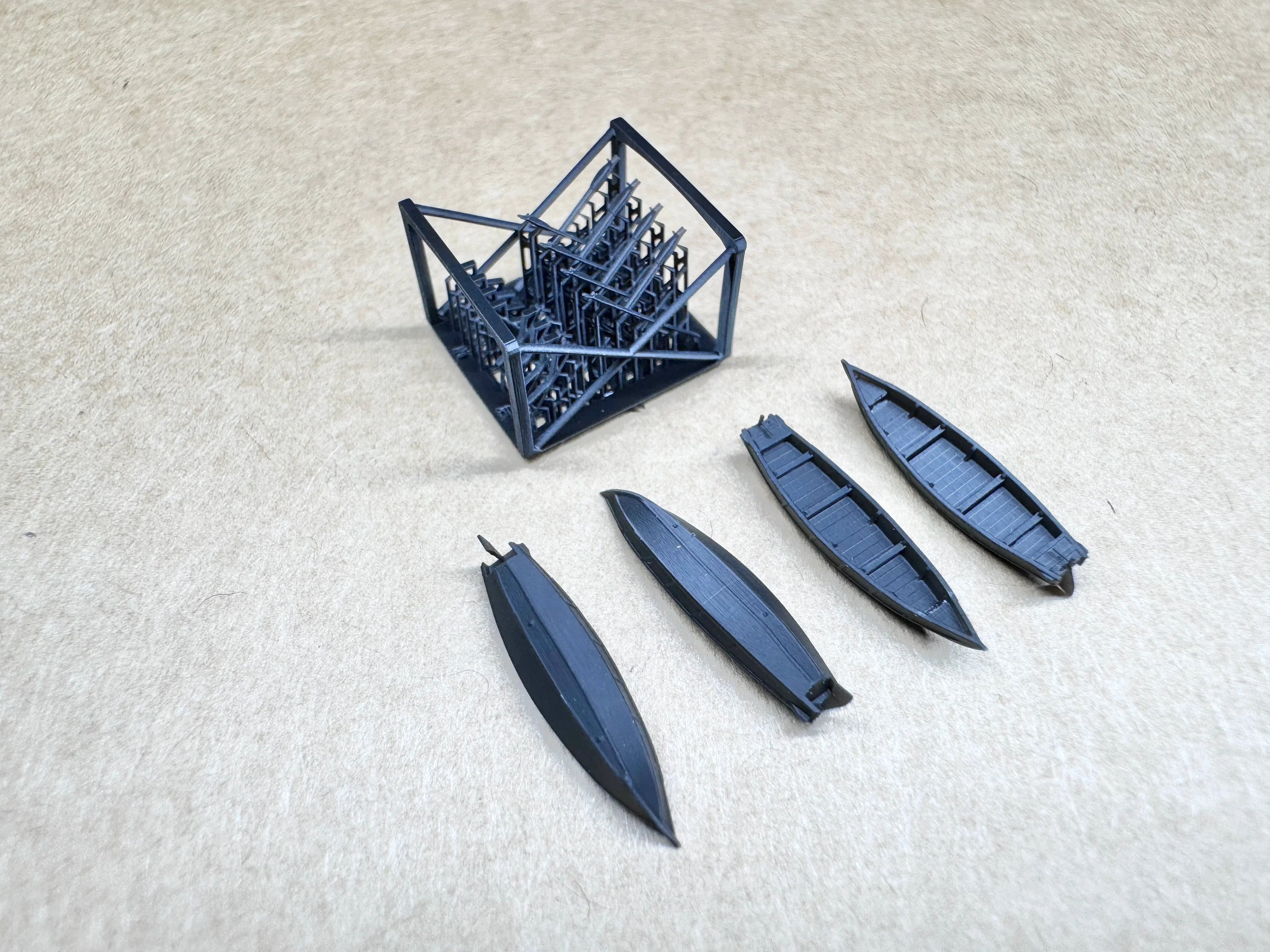 SSMODEL  R350033 1/350Proportions 6 m sampans — detail view 5