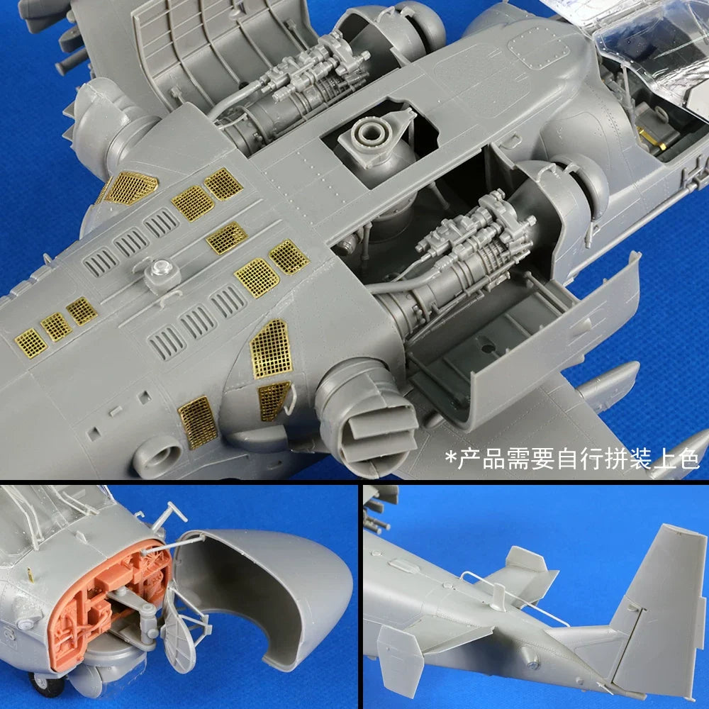 Trumpeter 1/35  05119 Ka-52"Alligator" helicopter assembly model — detail view 4