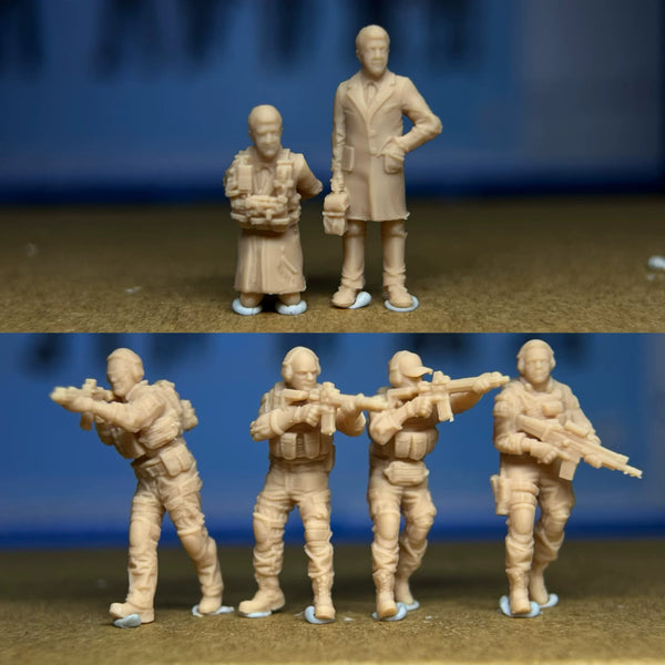 A six-person modern mercenary rescue team  LSSNO79 1/35/48/64/72/87/100/144