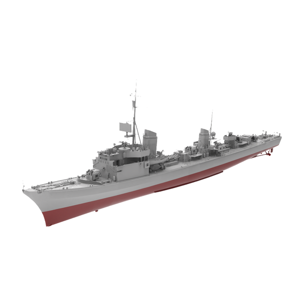 RHWS046S Military Model Kit Full HullGerman T-22 destroyer hull