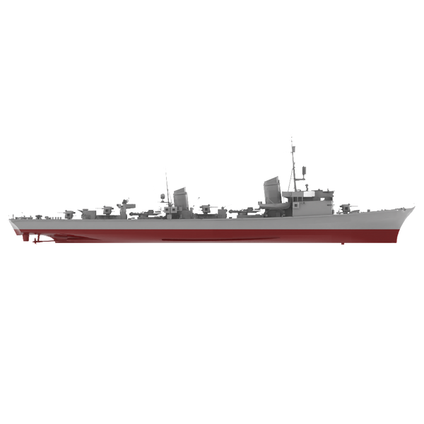 RHWS046S Military Model Kit Full HullGerman T-22 destroyer hull