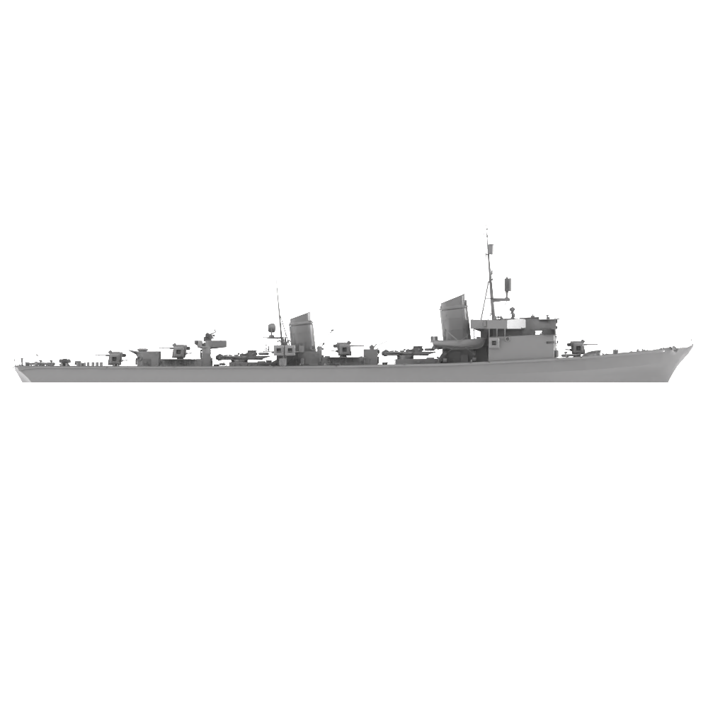 RHWS046  Military Model Kit Water hull LineGerman T-22 destroyer — detail view 3