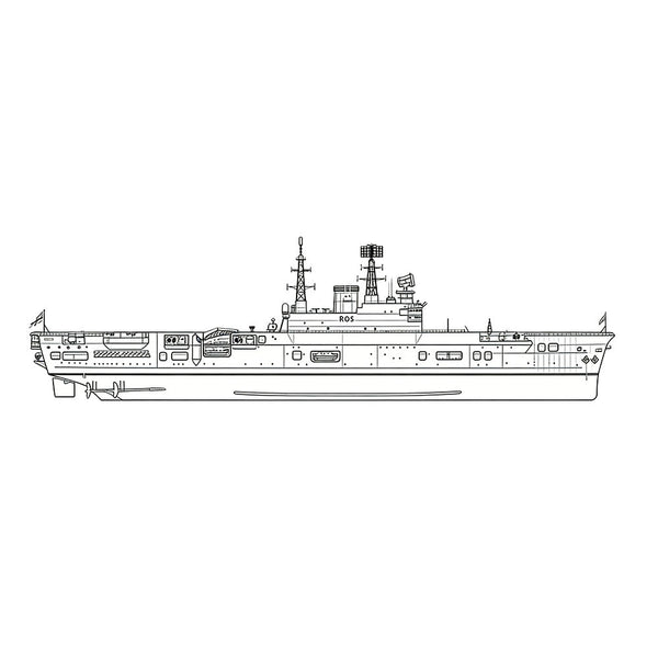 SSC183 Military Model HMS Audacious Class Eagle R05 Aircraft Carrier Water Line