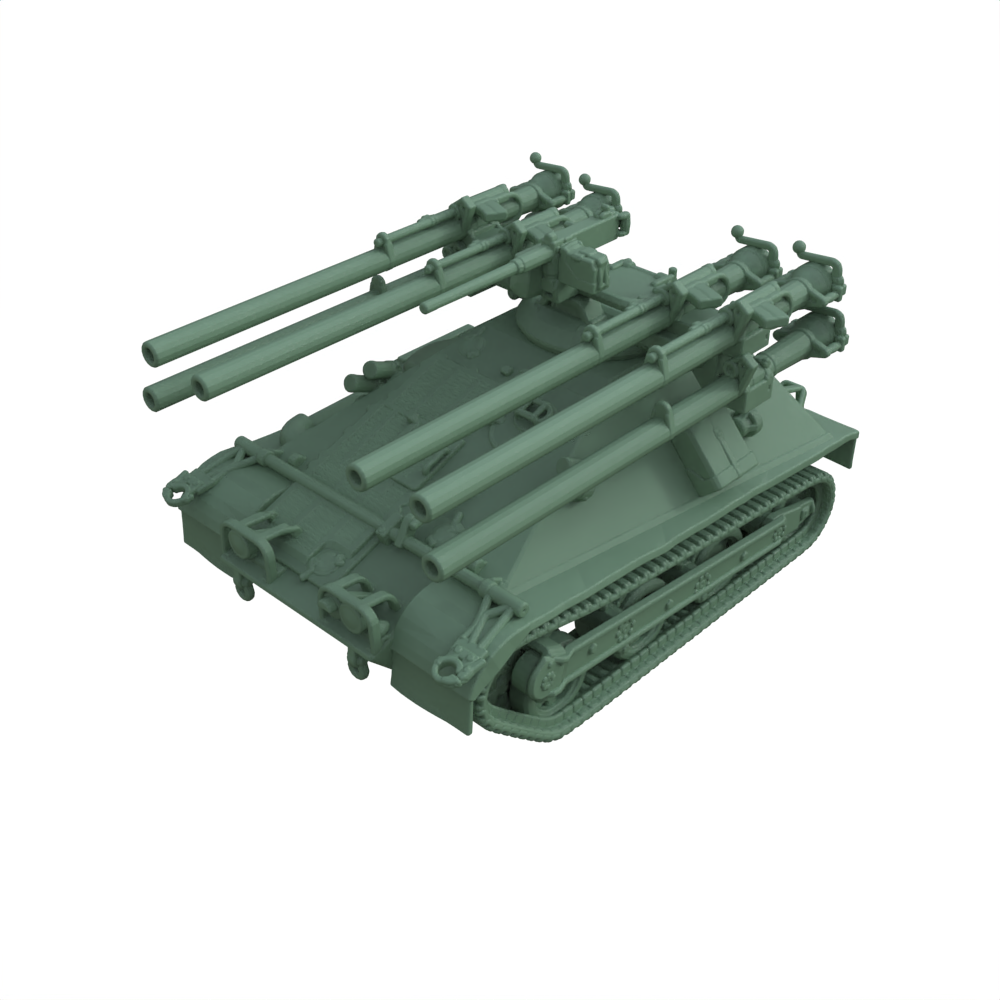 SS140 Military Model US Multiple 106mm Self-propelled Rifle M50 3D Printed Resin Model Kit by SSMODEL