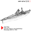 SSMODEL 704 Military Model Kit USS New Mexico Class Mississippi (BB-41) 1945 Battleship
