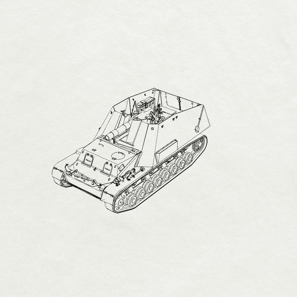 MRY-SFW SS771 Military Model Parts  German Hummel Resin Tank Military Tank Model Hobby Collection Unassembled Unpainted