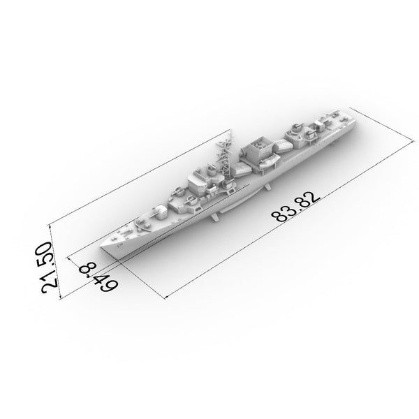 SSC180 Military Model CNS Jianghu I Class Frigate Water Line