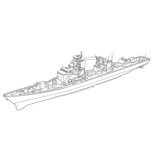 SSC177 Military Model CNS Luda I Class Destroyer Water Line 3D Printed Resin Model Kit by SSMODEL