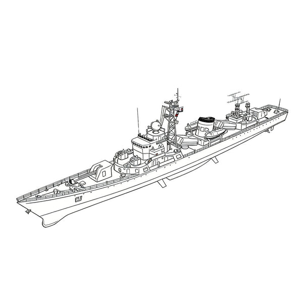 SSC178S Military Model CNS Jianghu II Class Frigate Full Hull 3D Printed Resin Model Kit by SSMODEL