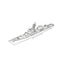 SSC180S Military Model CNS Jianghu I Class Frigate Full Hull 3D Printed Resin Model Kit by SSMODEL