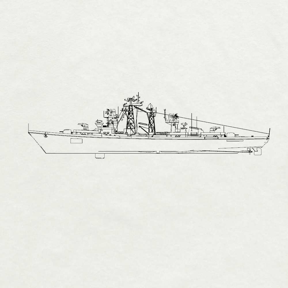 MRY-SFW SSC195S Soviet SN Kashin-class Project 61 Destroyer Water Line Full Hull Resin Warship Military Ship Model Hobby Collection Unassembled Unpainted Secondary image