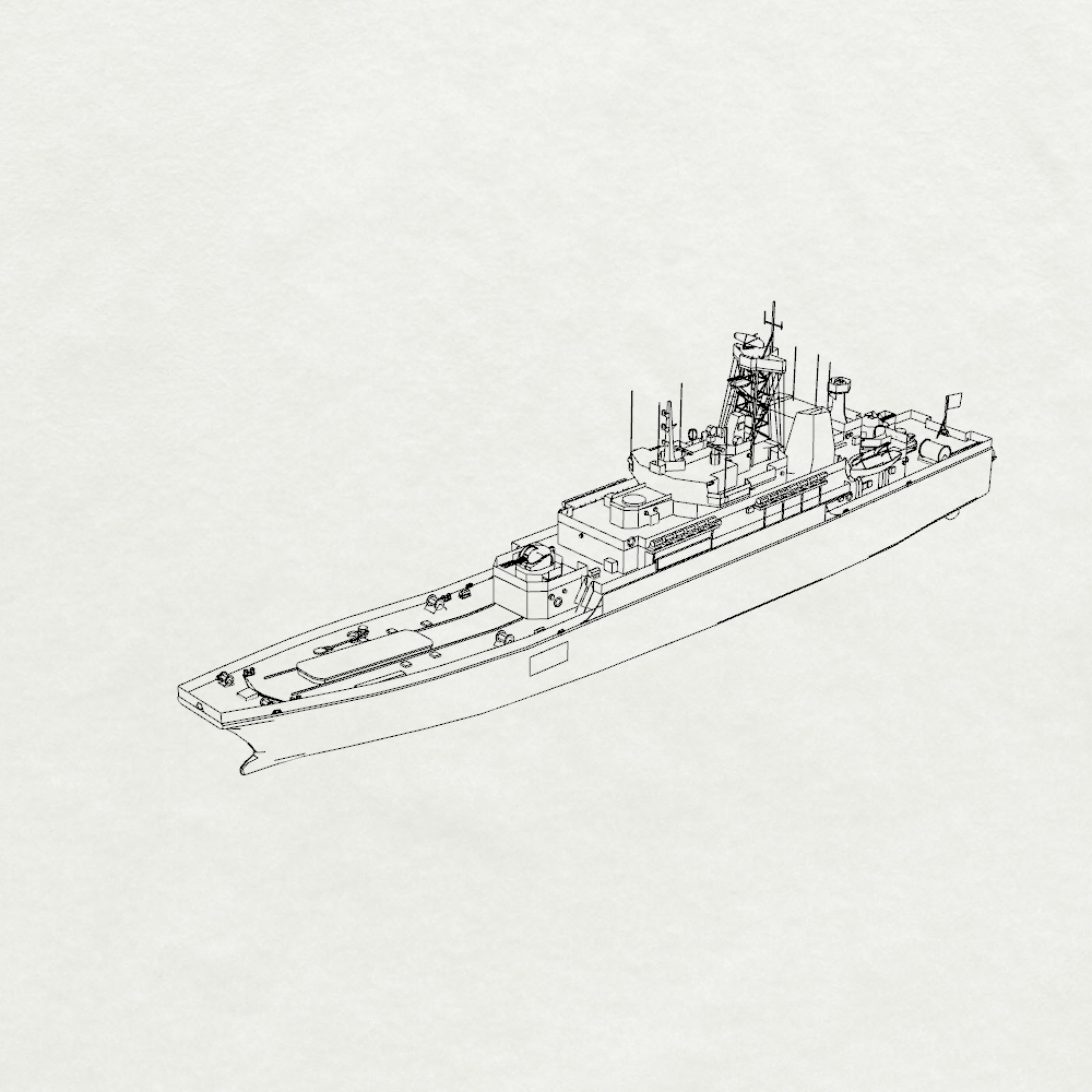 MRY-SFW SSC196 Soviet SN Ropucha-class Project 775 Landing Ship Tank Water Line Resin Warship Military Ship Model Hobby Collection Unassembled Unpainted — detail view 3