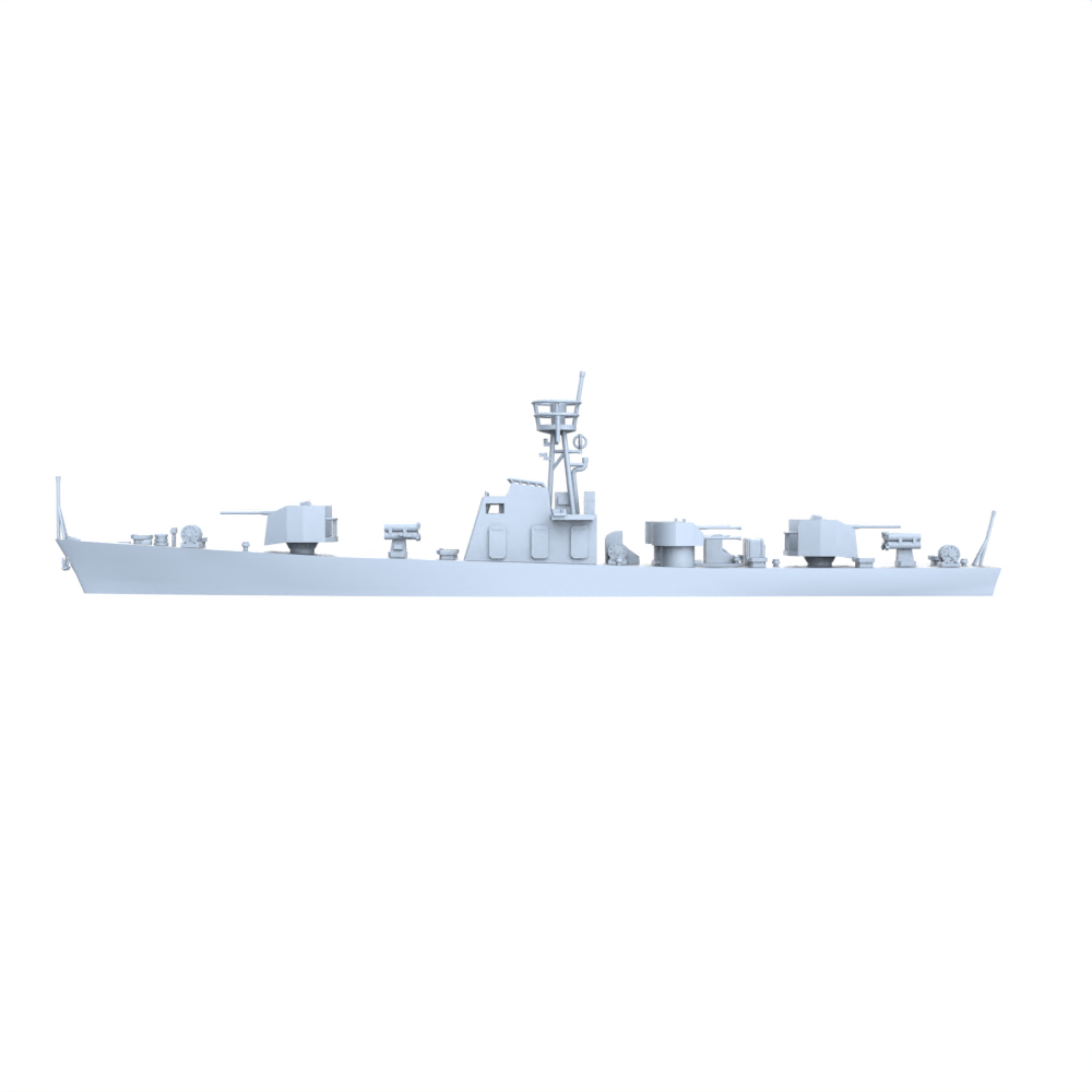 MRY-SFW SSC199 China Navy Shanghai-class Type 0111 Fast Patrol Gunboat Water Line Resin Warship Military Ship Model Hobby Collection Unassembled Unpainted — detail view 3