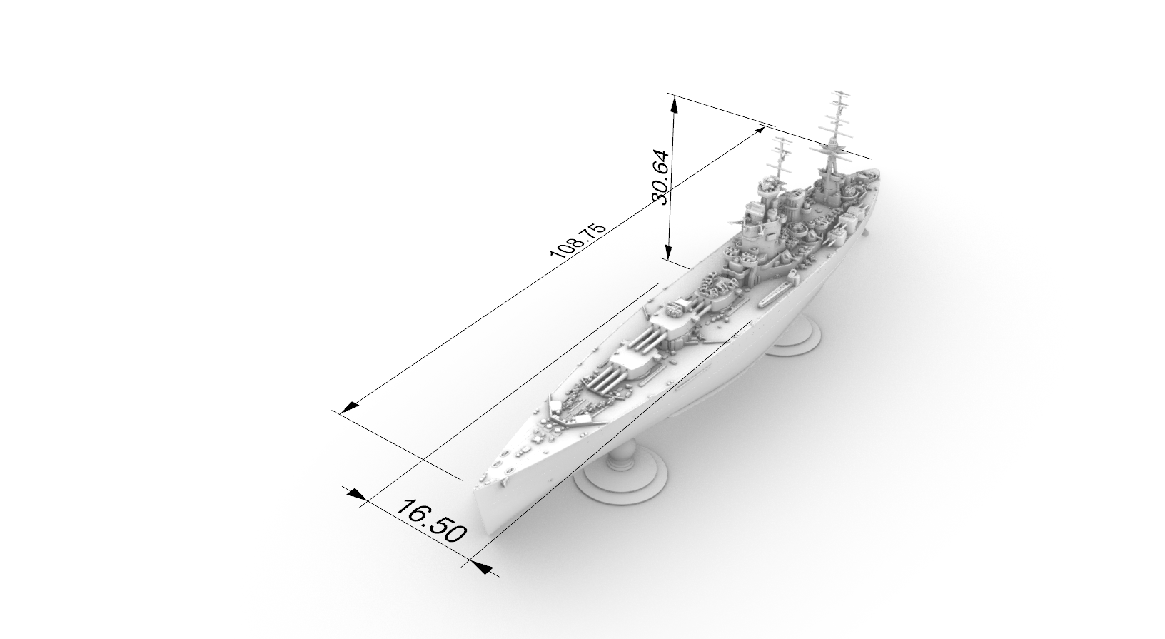 MRY-SFW SSC140 HMS Nelson Class Nelson Battleship28 Water Line 1/200 Adult Collectible — detail view 7