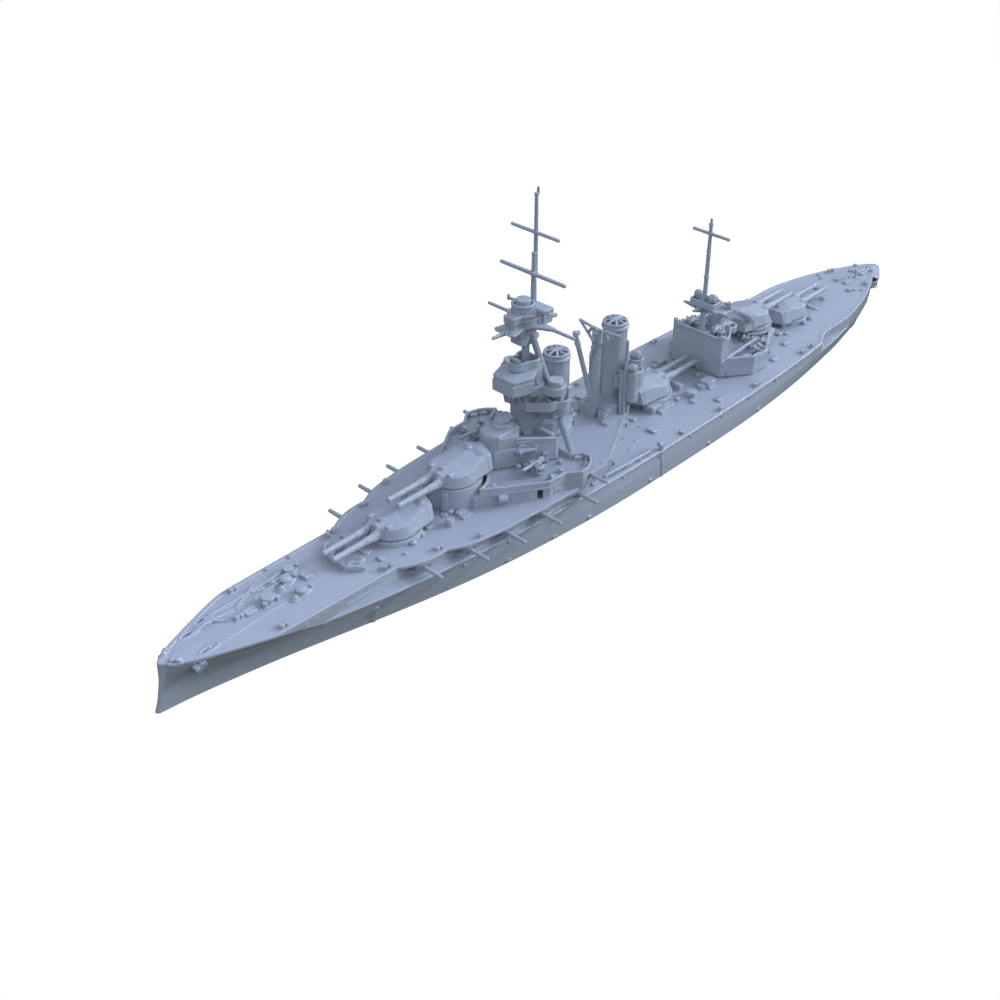 SSC142 Military Model HMS Iron Duke Class Marlborough Battleship(66) Water Line Secondary image