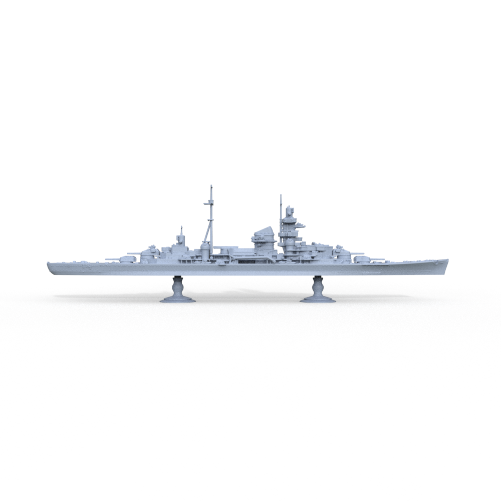 SSMODEL 716 Military Model Kit German Navy Admiral Hipper 1942 — detail view 3