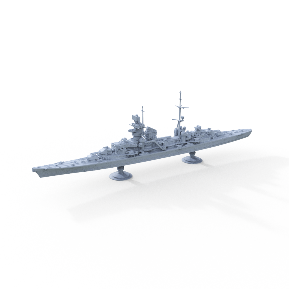 SSMODEL 718 Military Model Kit German Navy Admiral Hipper 1945 Main image