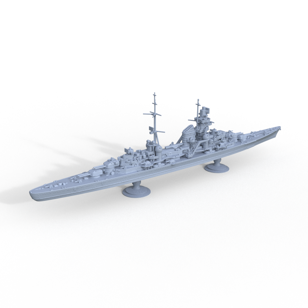 SSMODEL 718 Military Model Kit German Navy Admiral Hipper 1945 Secondary image
