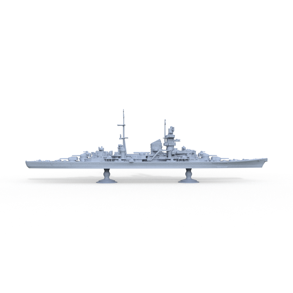SSMODEL 718 Military Model Kit German Navy Admiral Hipper 1945 — detail view 3