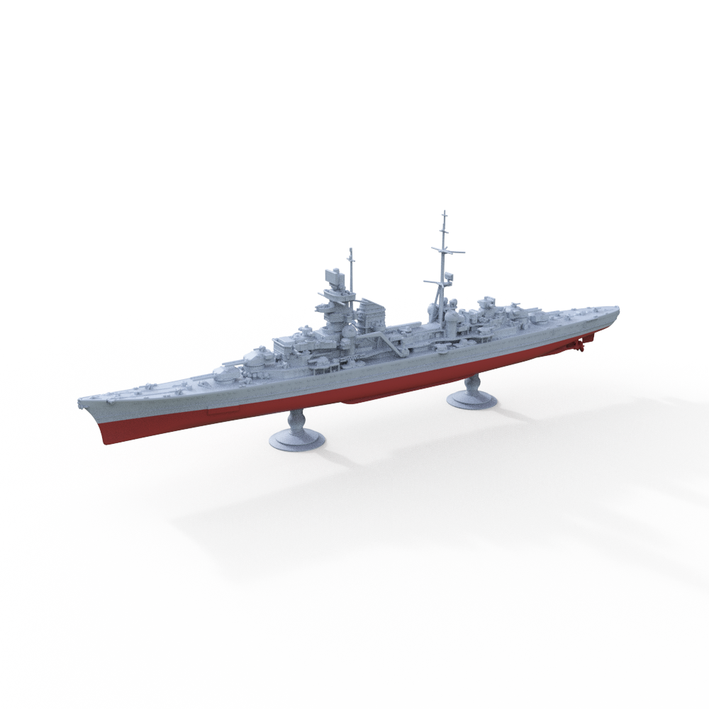 SSMODEL 718S Military Model Kit German Navy Admiral Hipper 1945 Full Hull Main image