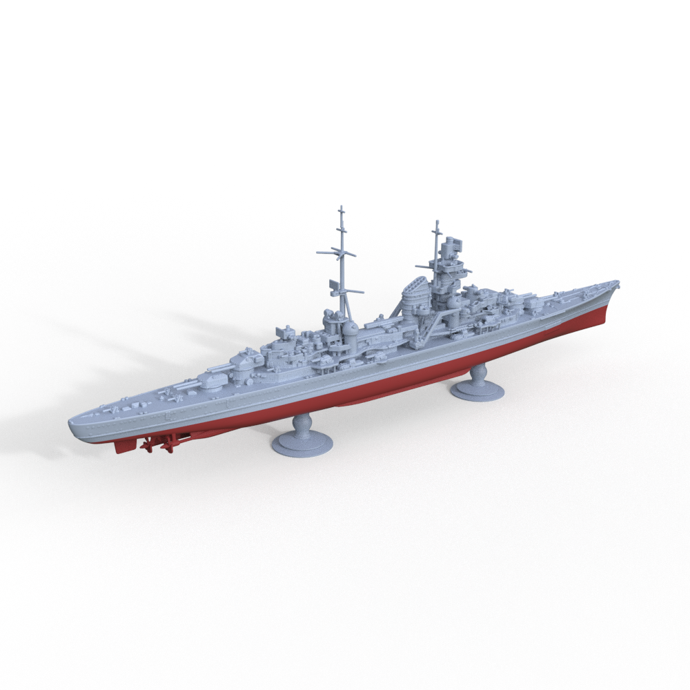 SSMODEL 718S Military Model Kit German Navy Admiral Hipper 1945 Full Hull Secondary image