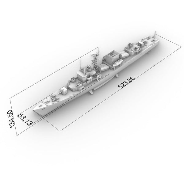 SSC180 Military Model CNS Jianghu I Class Frigate Water Line