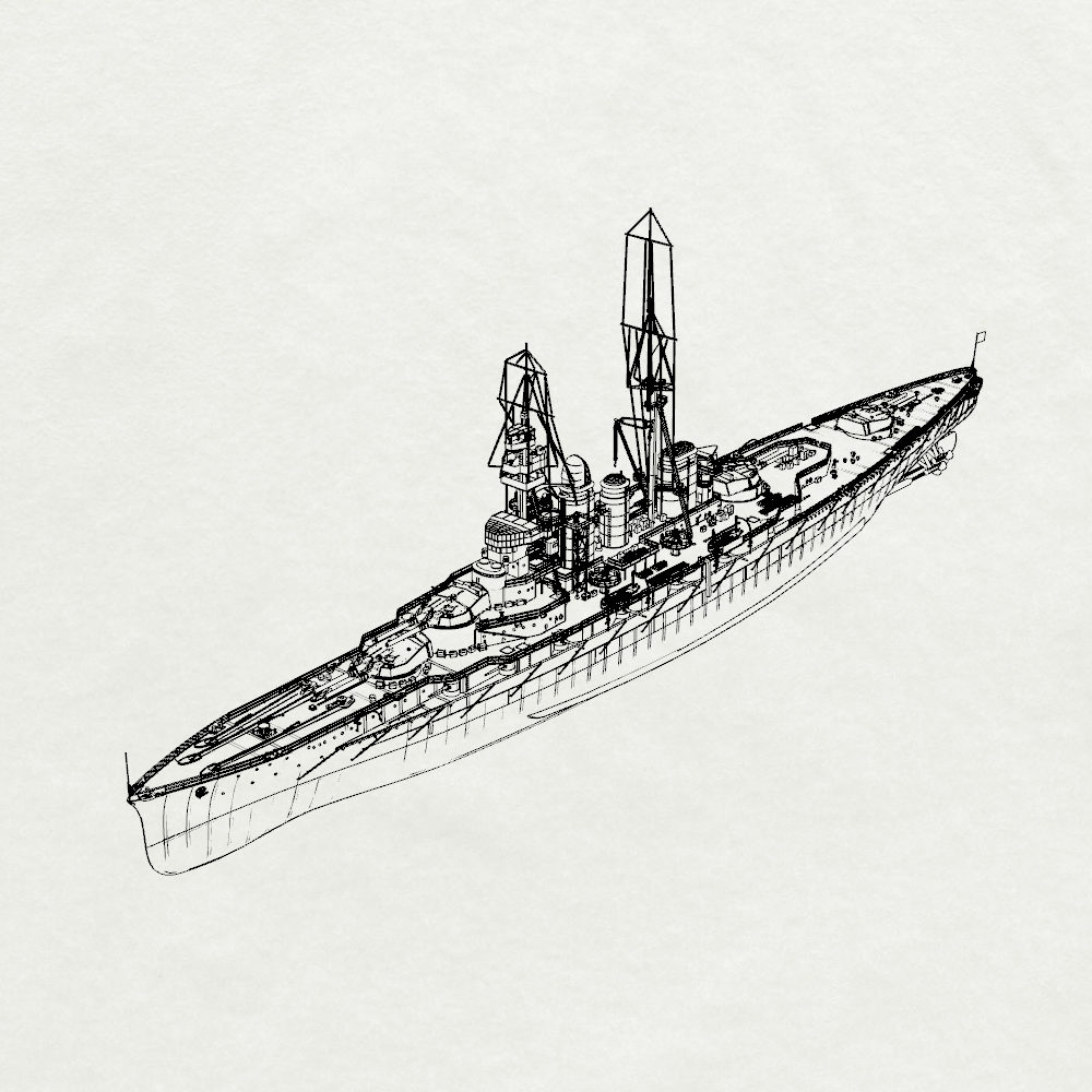 MRY-SFW SSC212S IJN Kong?¡ì--class Battlecruiser Hiei Water Line Resin Warship Military Ship Model Hobby Collection Unassembled Unpainted Main image