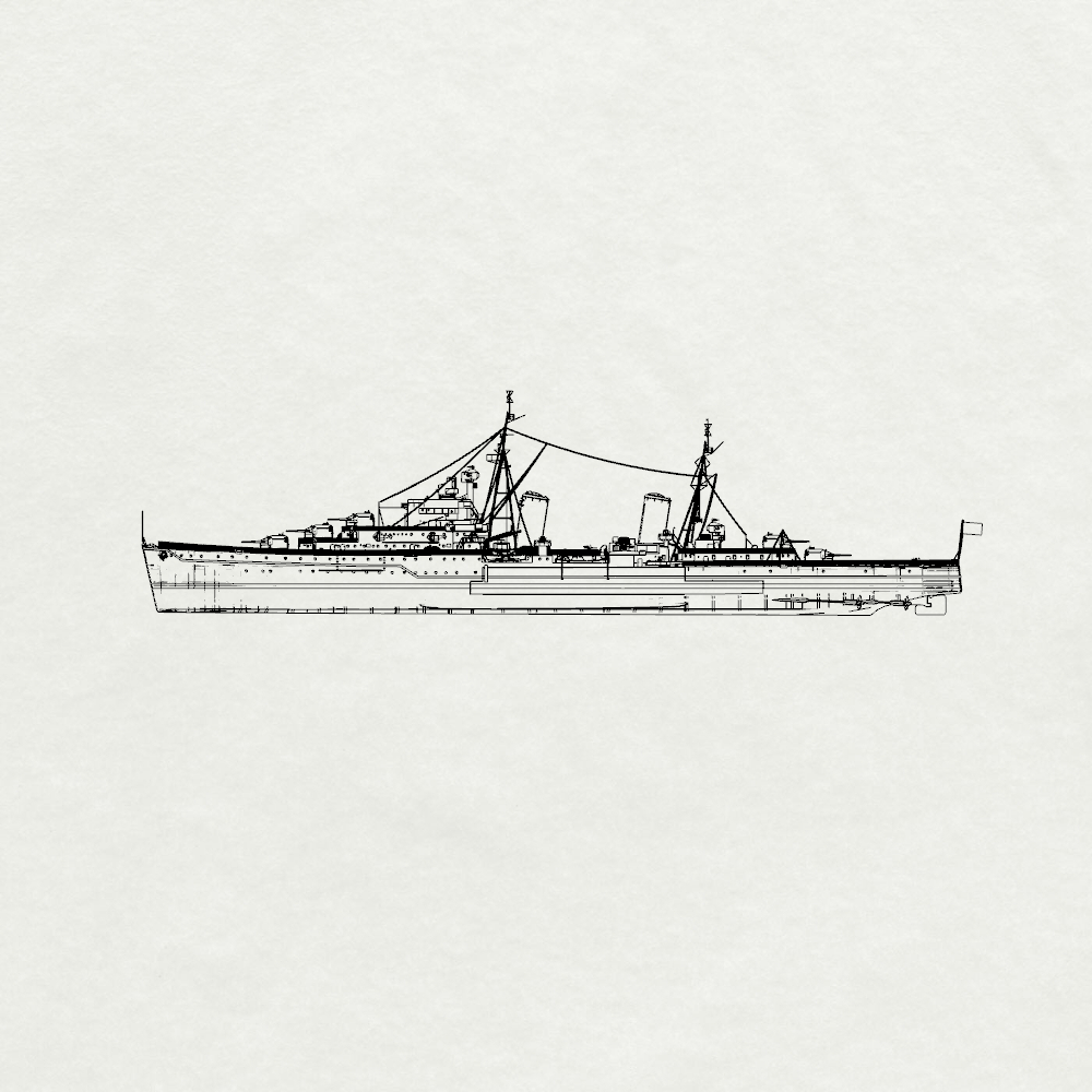 MRY-SFW SSC225 Royal Navy Dido-class Dido 4th ship Light Cruiser Water Line Resin Warship Military Ship Model Hobby Collection Unassembled Unpainted Secondary image