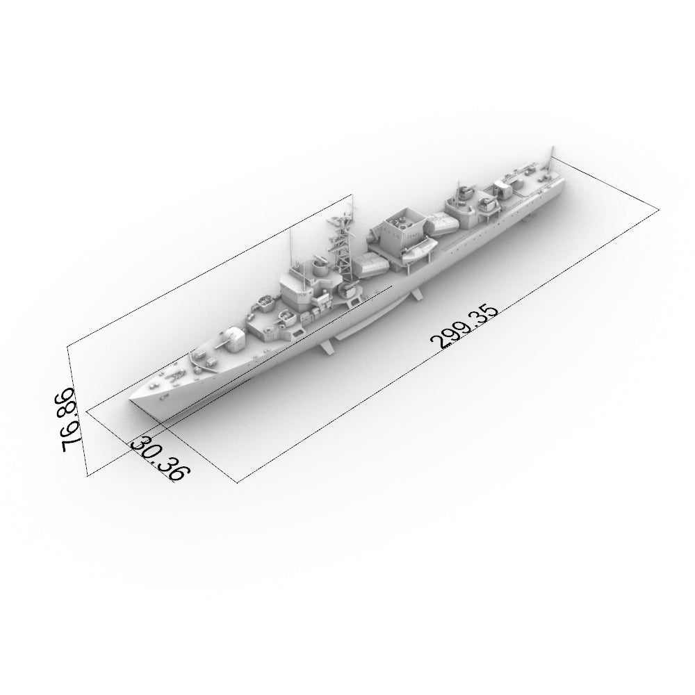 SSC180 Military Model CNS Jianghu I Class Frigate Water Line — detail view 5