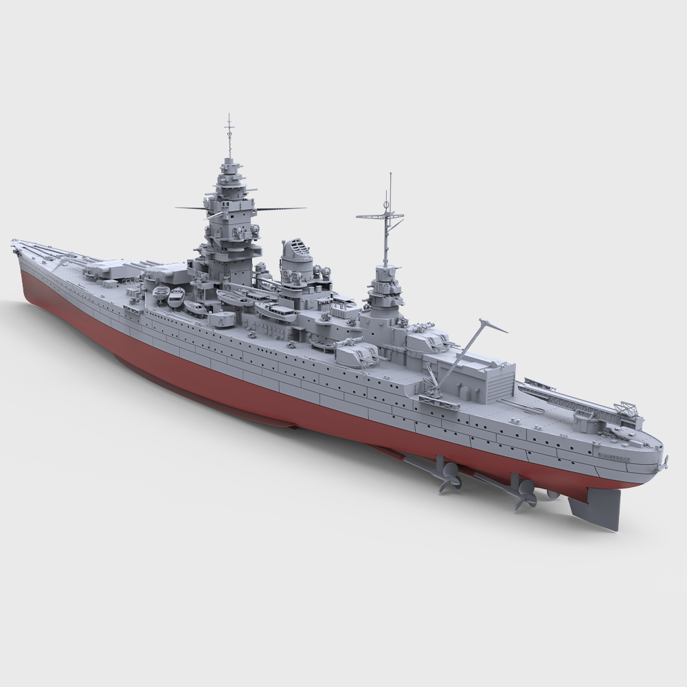 SSMODEL 703S Military Model Kit France Dunkerque-Class Battleship Dunkerque(1939) Full Hull