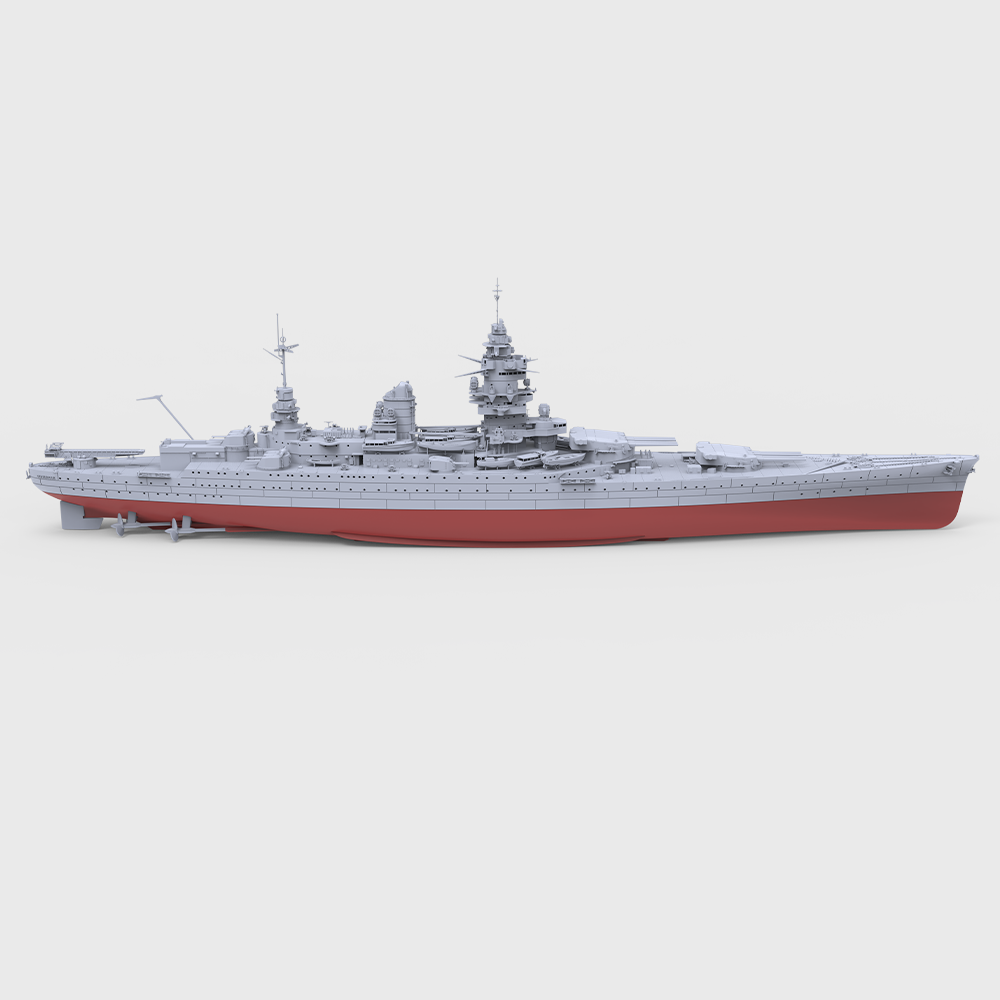 SSMODEL 703S Military Model Kit France Dunkerque-Class Battleship Dunkerque(1939) Full Hull — detail view 3