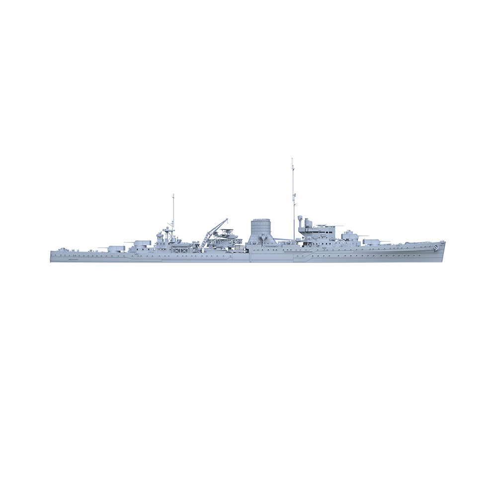 SSMODEL SSC602 Military Warship Model Kit Royal New Zealand Navy HMNZS Leander 1942 Light Cruiser — detail view 3