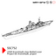 MRY-SFW SSC752 Military Model Kit USSR Kronshtadt-Class Battle Cruiser Project 69 Kronshtadt Project Water Line