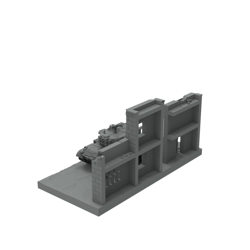 SSMODEL SST403 Miniature Sand Table-Mini Tank Scene Platform-Ruins 03